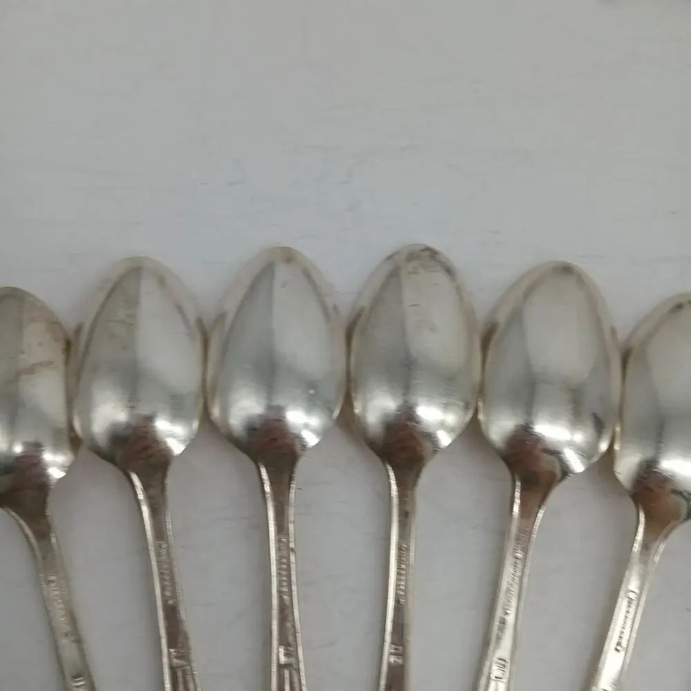 8X Tsp Wm Rogers 1937 Memory Hiawatha Teaspoon Silverplate Flatware